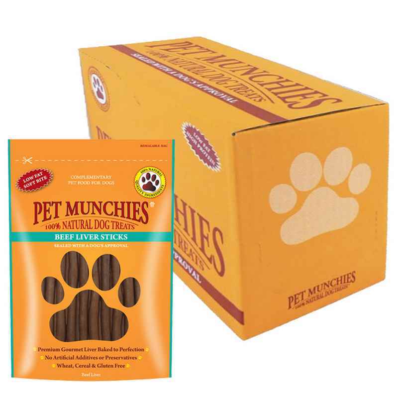 Pet Munchies Dog Beef Liver Sticks 90gx8