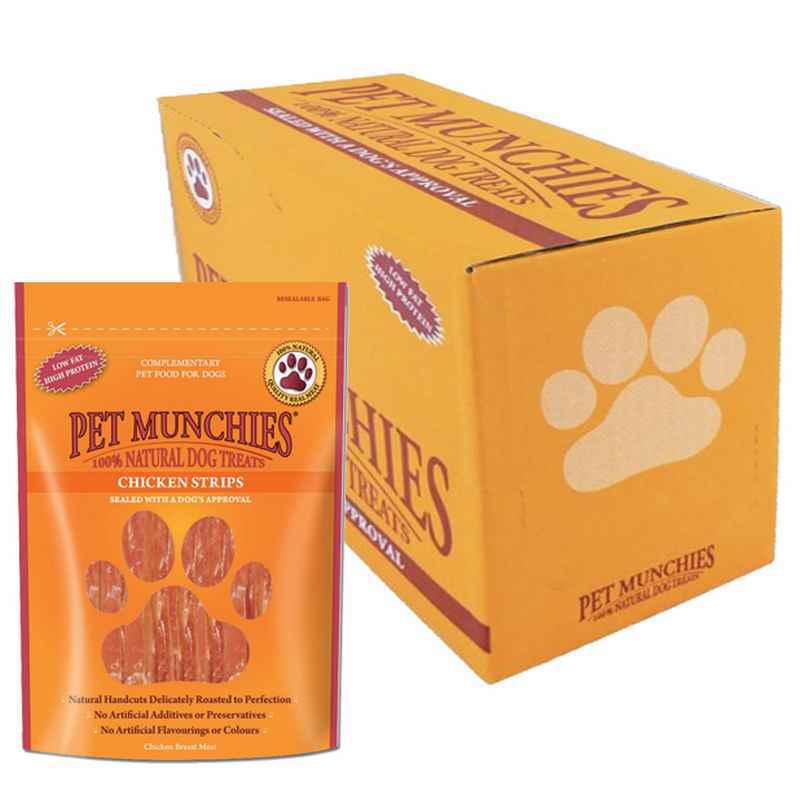 Pet Munchies Dog Treat Ckn Strips 90gx8