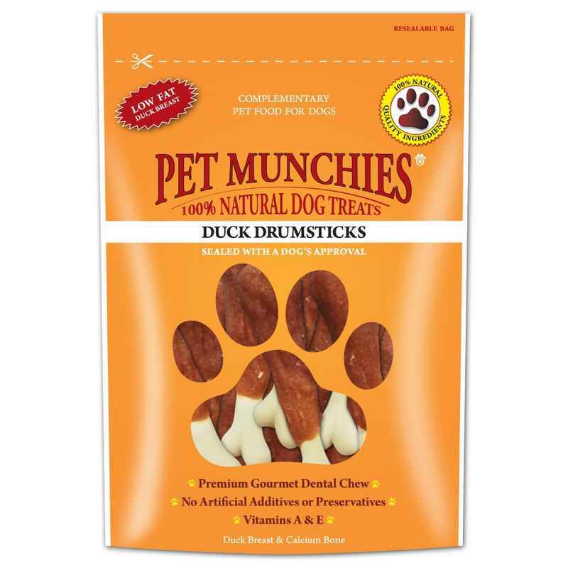 Pet Munchies Dog Treat Duck D/Stk 100gx8