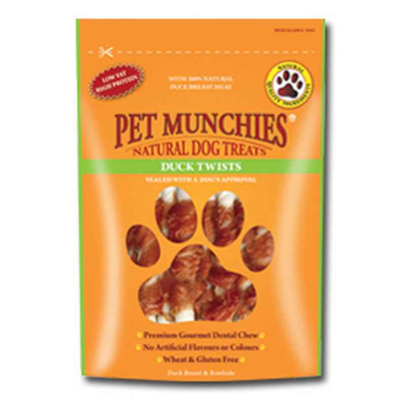 Pet Munchies Dog Treat Duck Twist 80gx8