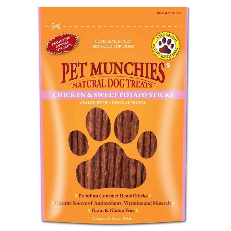 Pet Munchies Dog Treat Ckn S/Pot 90gx8