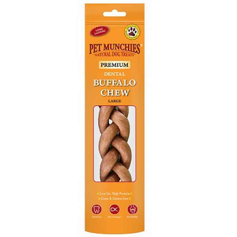 Pet Munchies Buffalo Chew Lrg 90gx8