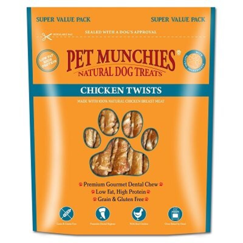 Pet Munchies Dog Treat Ckn Twists 290gx3