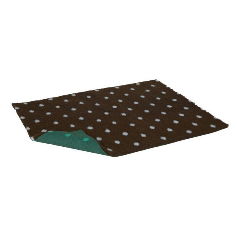 Vetbed Brn Polka Blue Nonslip 26x20inch