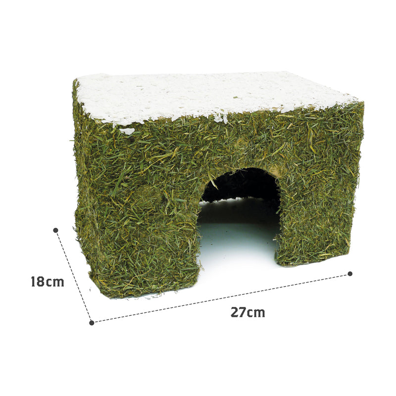 Xmas Naturals Wintery Hay Cottage Medium