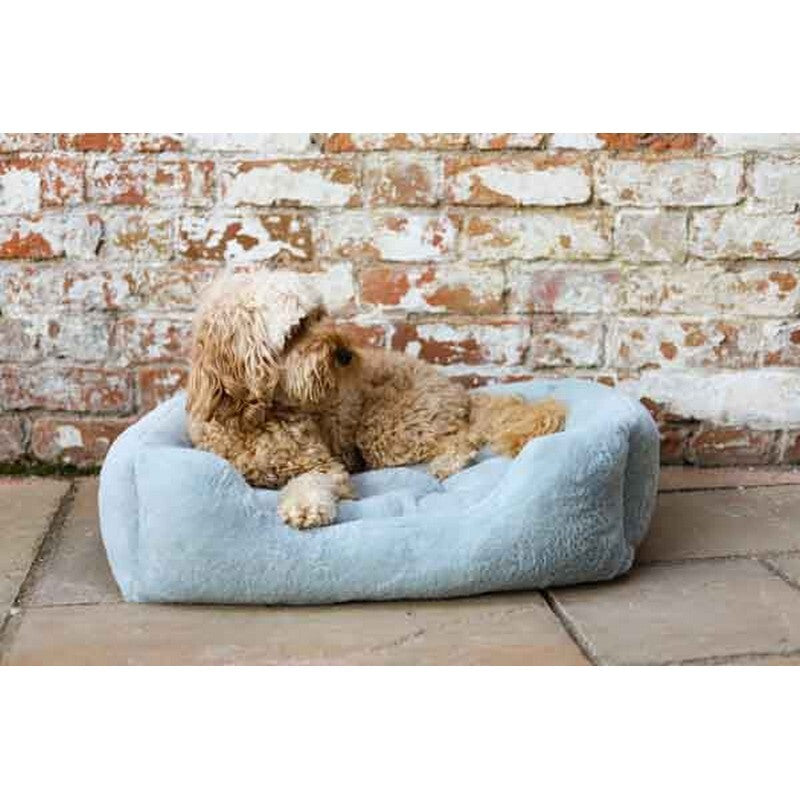 Rosewood 40 Winks Fur Blue Box Bed Lrg