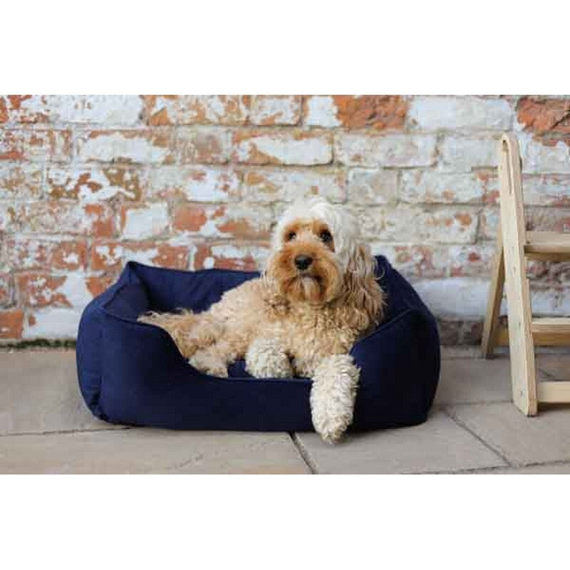 Rosewood 40 Winks Velvet Navy Box Bed L