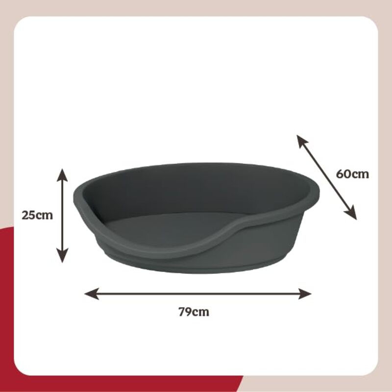 Rosewood Eco Line Plastic Graphite 80cm