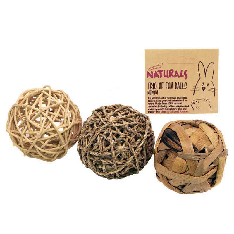 Naturals Trio of Fun Ball Medium PK3
