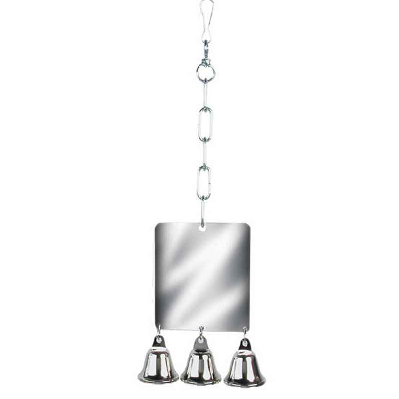 Rosewood Parrot Toy Mirror & Bell Giant