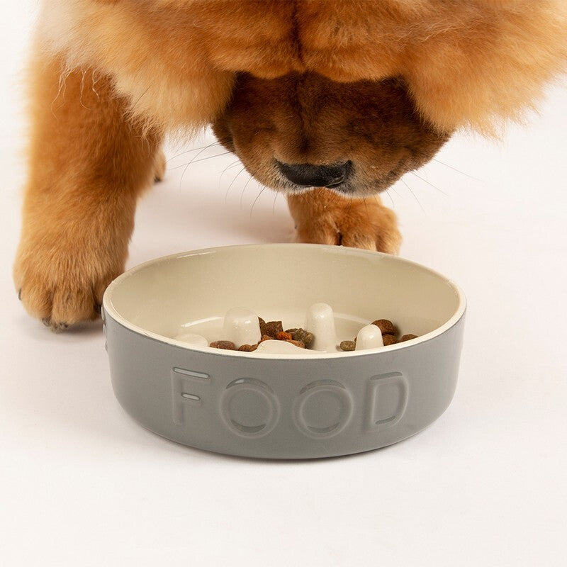 Scruffs Classic Slow Food Grey Bowl 20cm