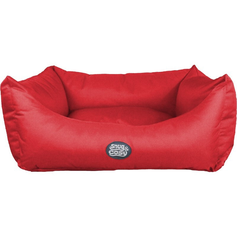 Snug&Cosy Pescara Red Rectangle Bed 21 i