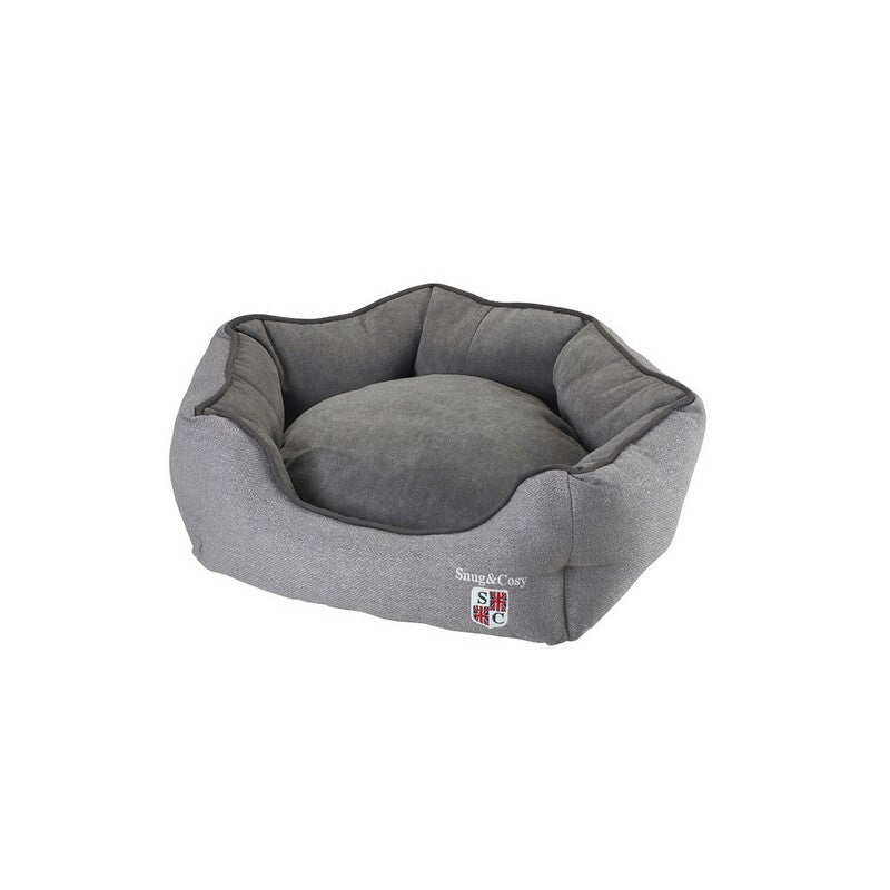 Snug&Cosy Bolster Plain Gry Oval 36i