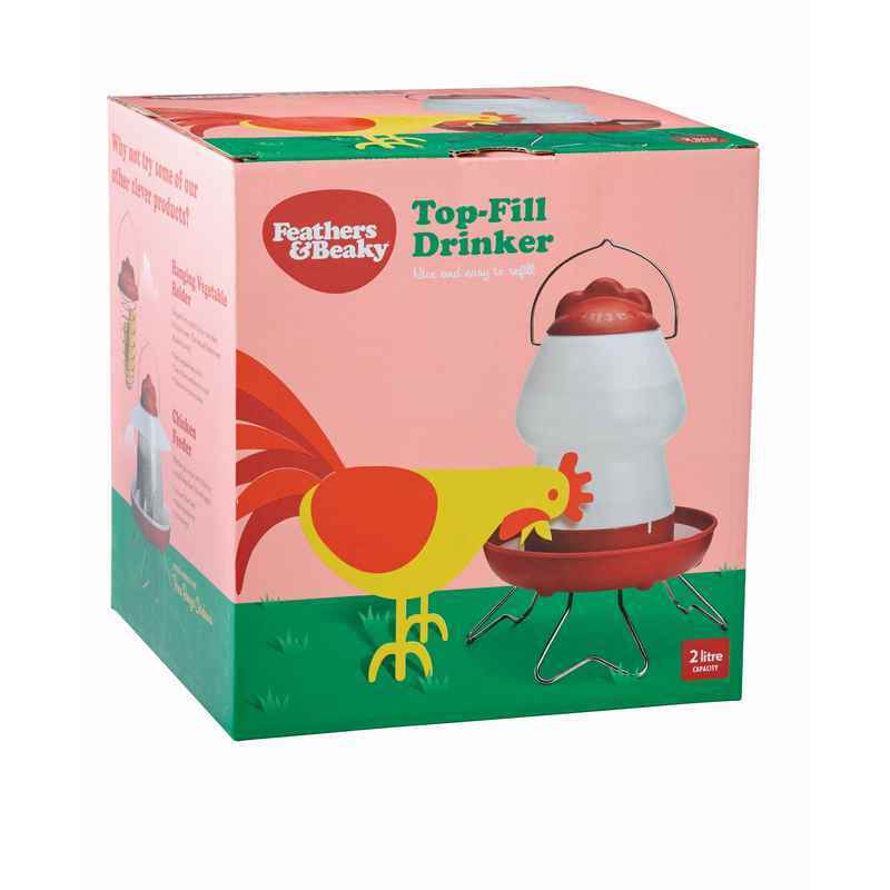 Feathers & Beaky Chicken Drinker 2L