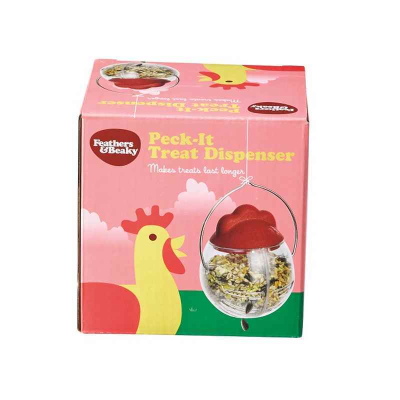 Feathers & Beaky Peck-It Treat Dispenser