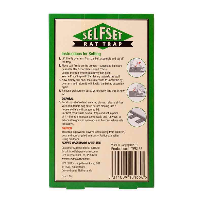 Self Set Metal Rat Trap