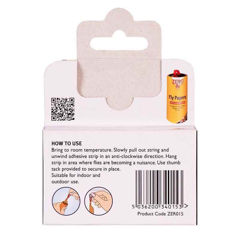 Zero In Fly Paper 4 Pack