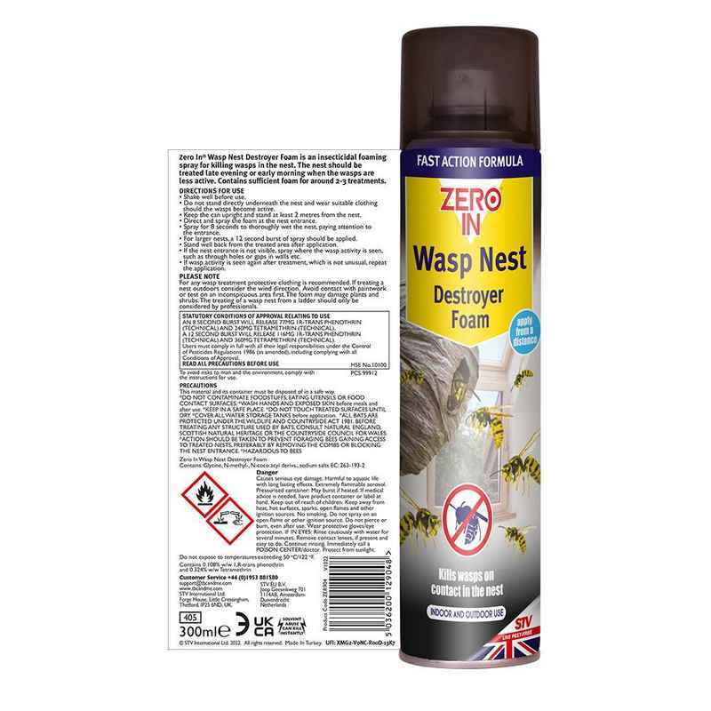 Zero In Wasp Nest Killer Foam 300 ml