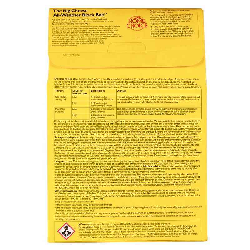 Big Cheese All Weather Bait2 Block30x10g