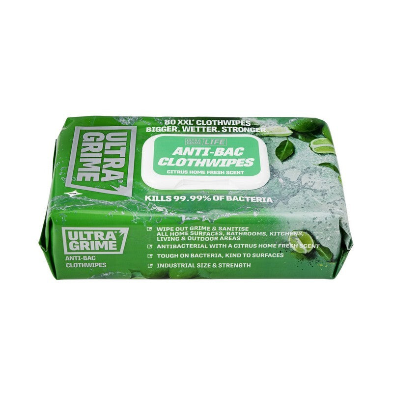 Ultra Grime XXL Anti Bac Wipes 40pk Each