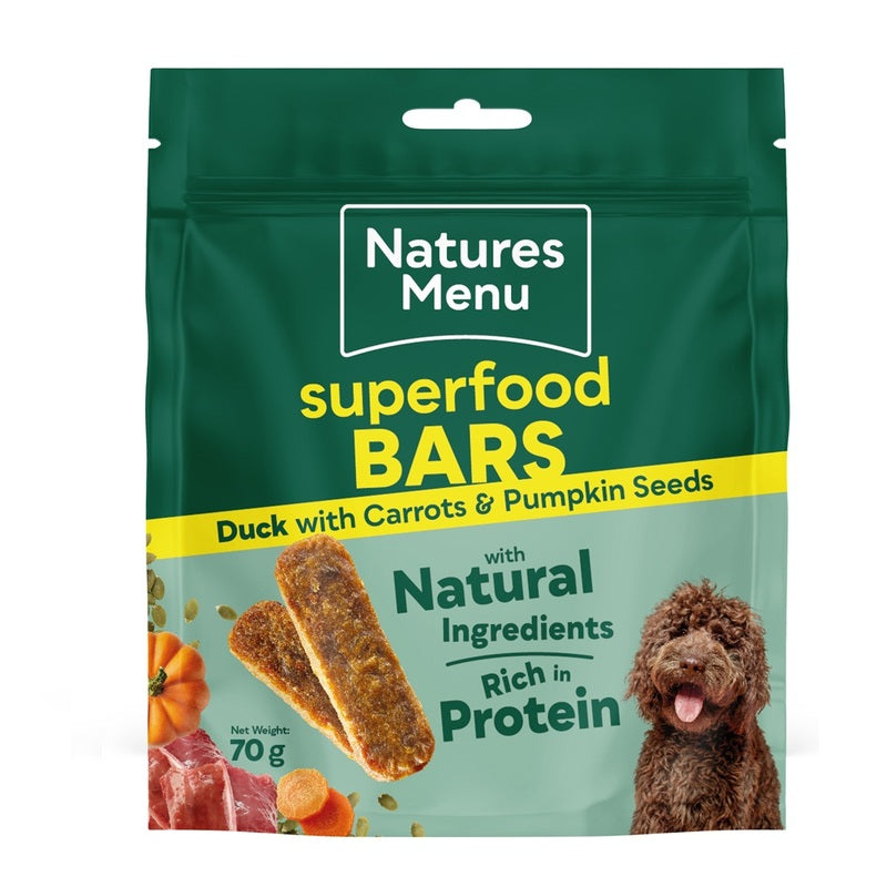 N/Menu Superfood Bars Duck 9x70g