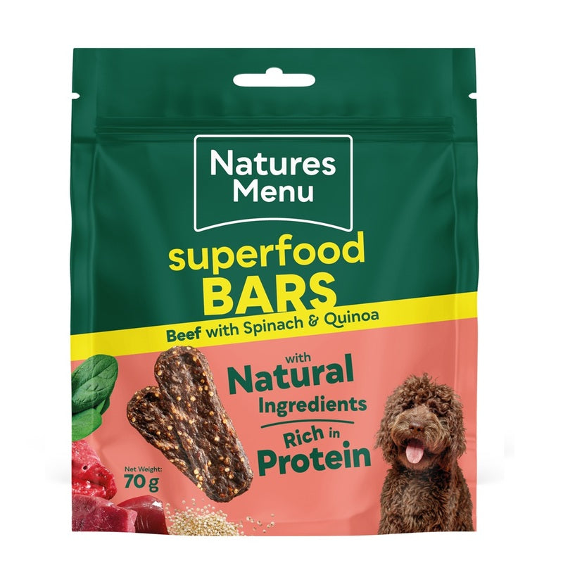 N/Menu Superfood Bars Beef 9x70g