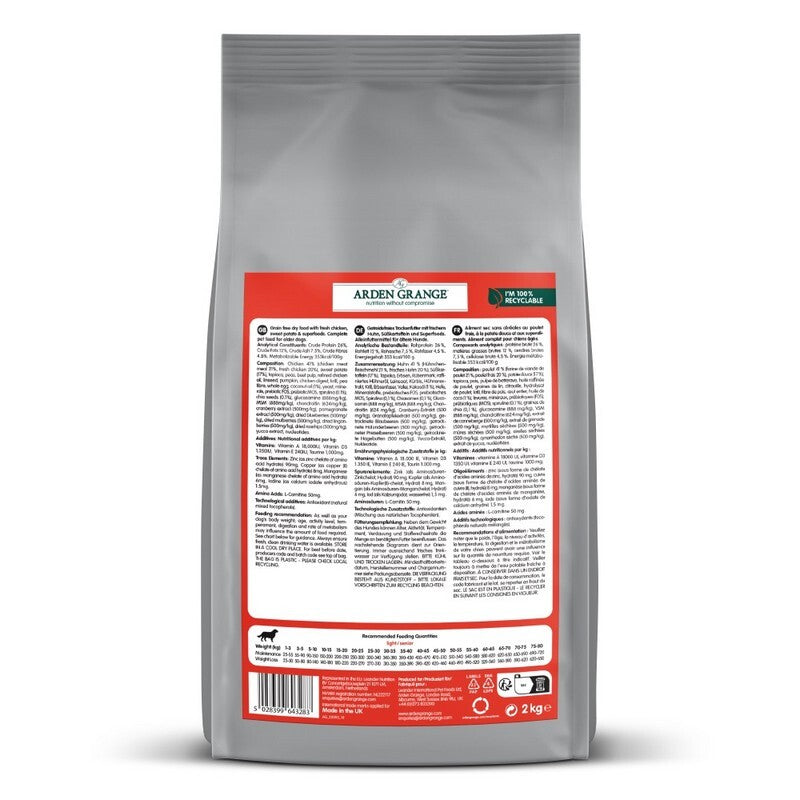 Arden Grange Sen Light Chick Super 2kg