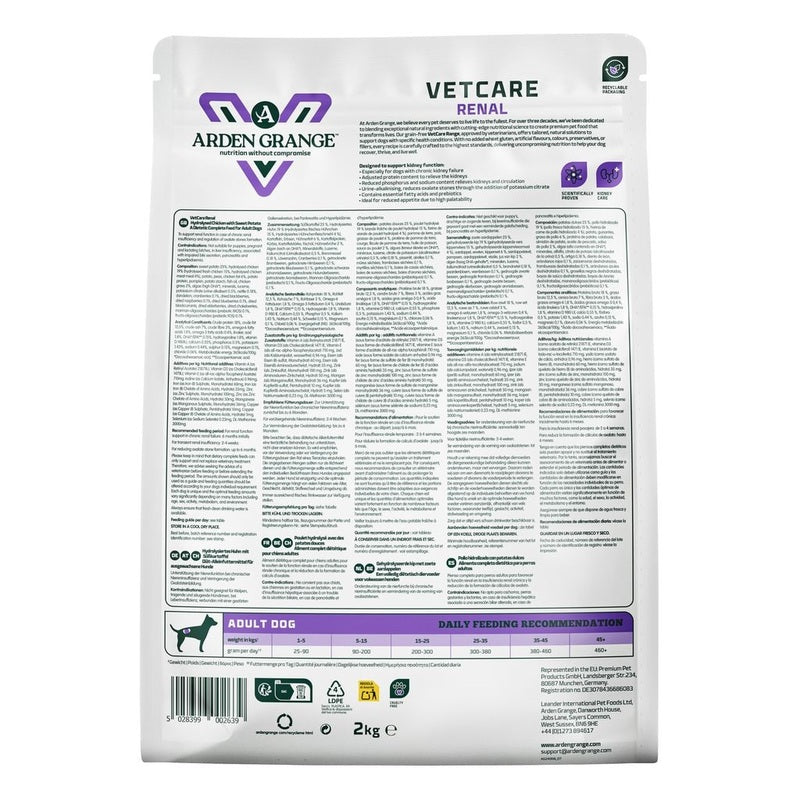 Arden Grange Dog VetCare Renal 2kg