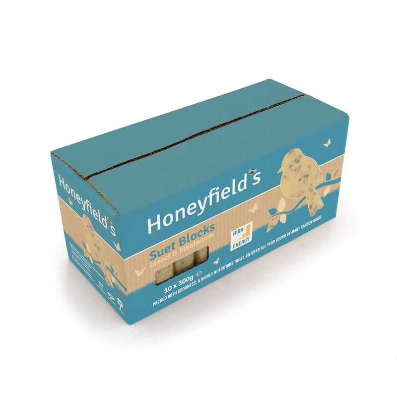 Honeyfield Suet MWorm Ins Bloc 300gx10
