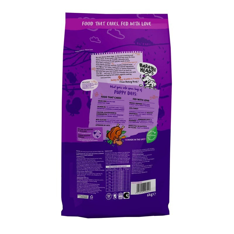 Barking Head All Hound Puppy Turkey 6 kg