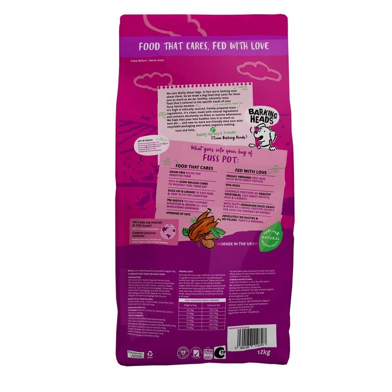 Barking Head All Hound FussPot Duck 12kg