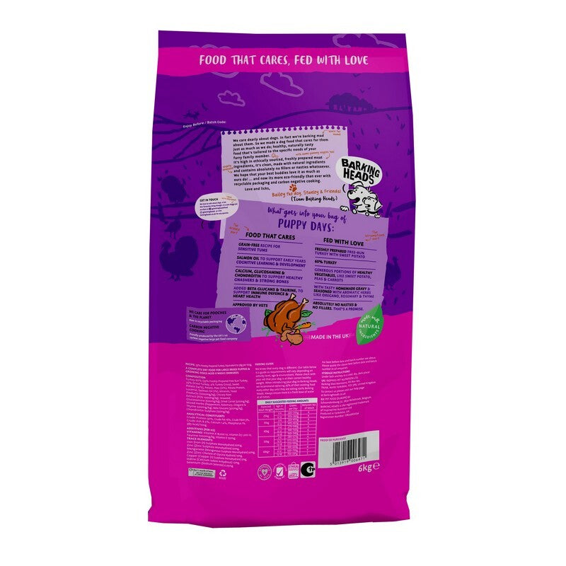 Barking Head Big Foot Puppy Turkey 6 kg
