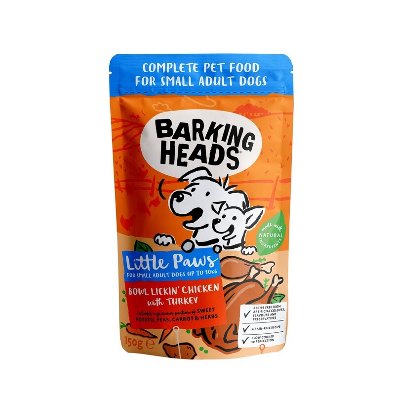 Barking Head Little Paws Wet C&T 150gx10
