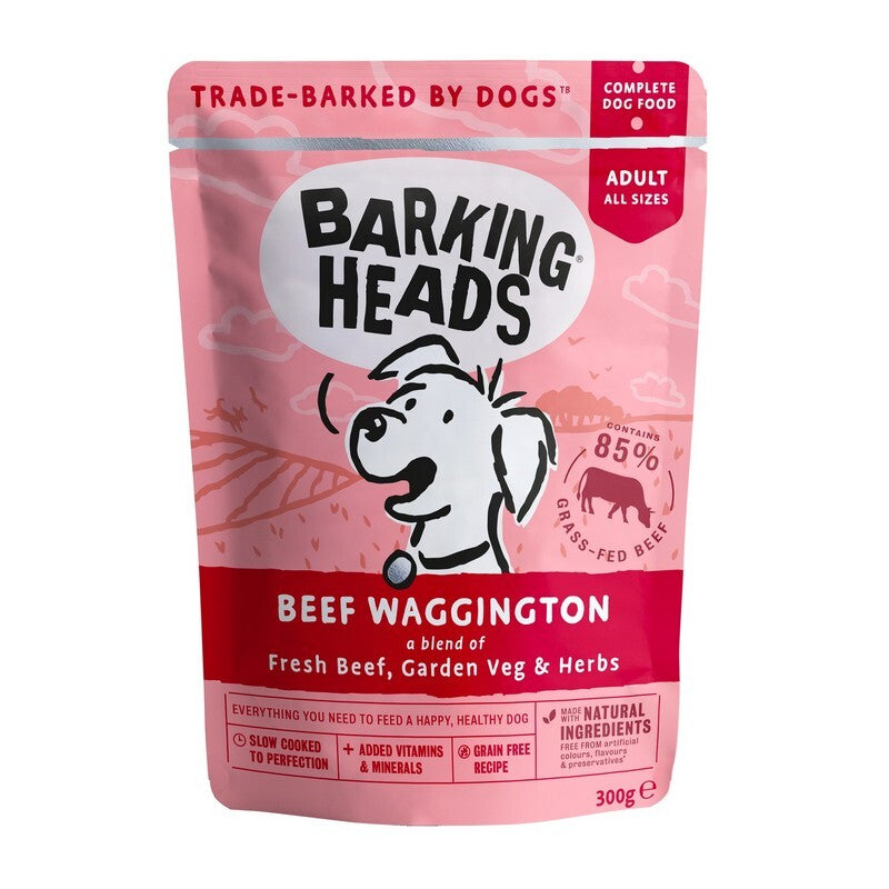Barking Head Wet Beef Wag 300gx10