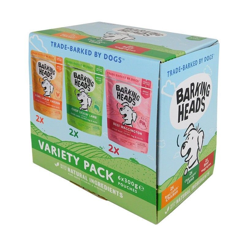 Barking Head Wet Variety Pack 300gx6