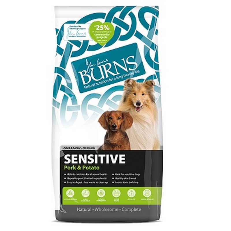 Burns Sensitive with Pork 12 kg