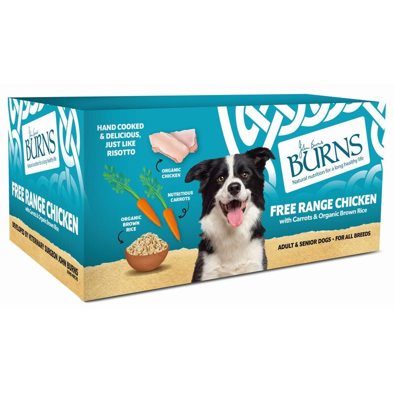 Burns Dog Tray Free Range Chick 150gx12