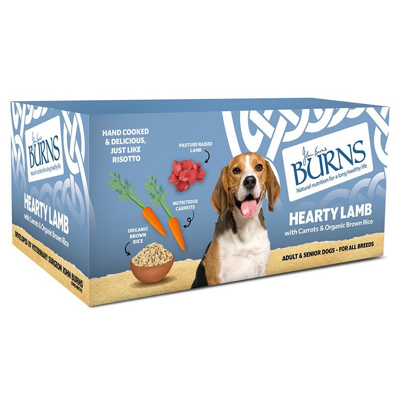 Burns Dog Tray Hearty Lamb 150gx12