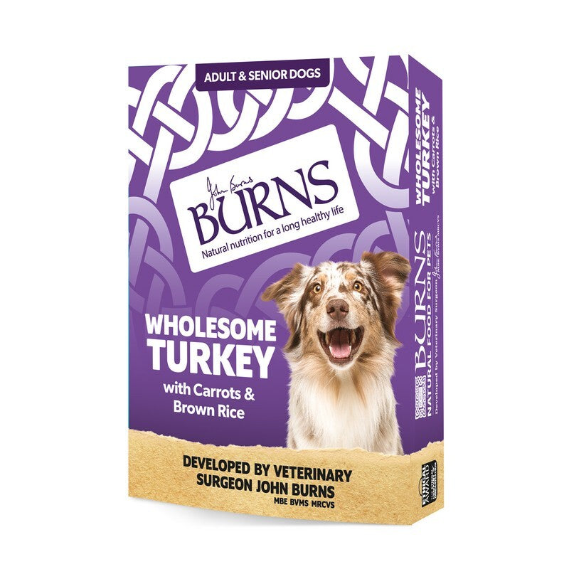 Burns Dog Tray Wholesome Turkey 150gx12