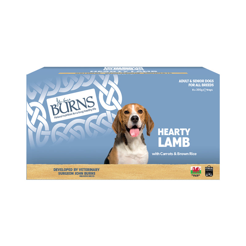 Burns Dog Tray Hearty Lamb 395gx8
