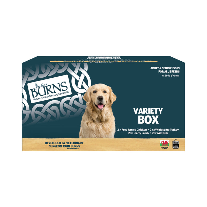 Burns Dog Tray Variety Box 395gx8