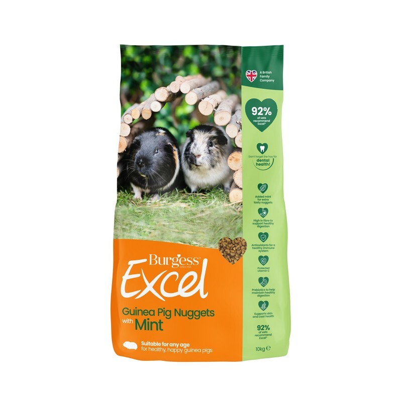 Burgess Excel Guinea Pig Nuggets 10 kg