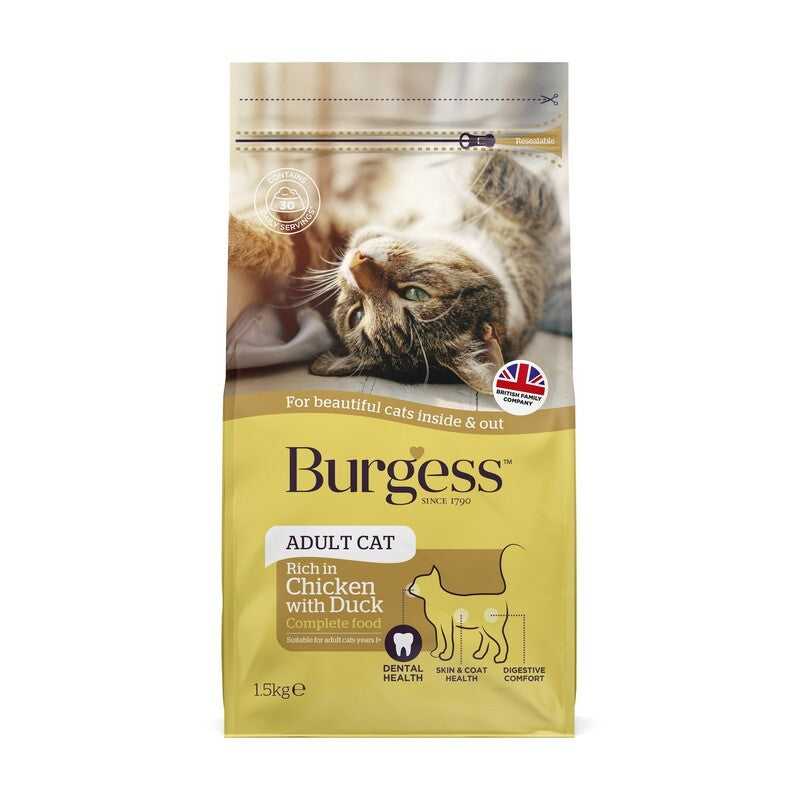 Burgess Adult Cat Chicken & Duck 10 kg