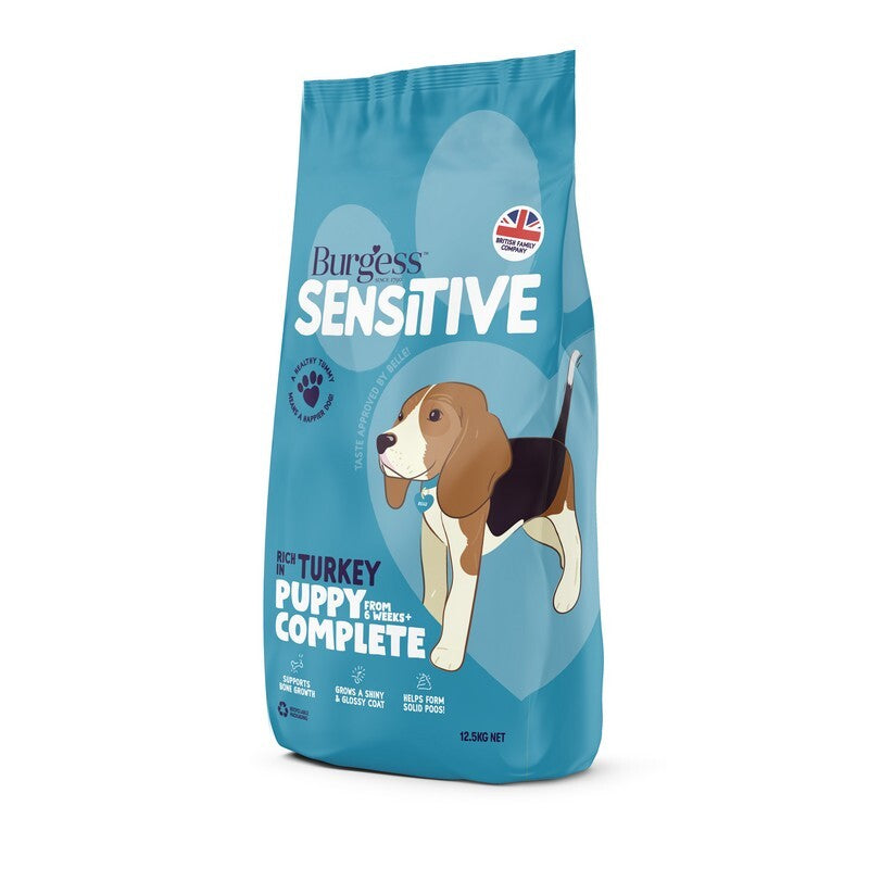 Burgess Sensitive Pup Turkey Rice 12.5kg