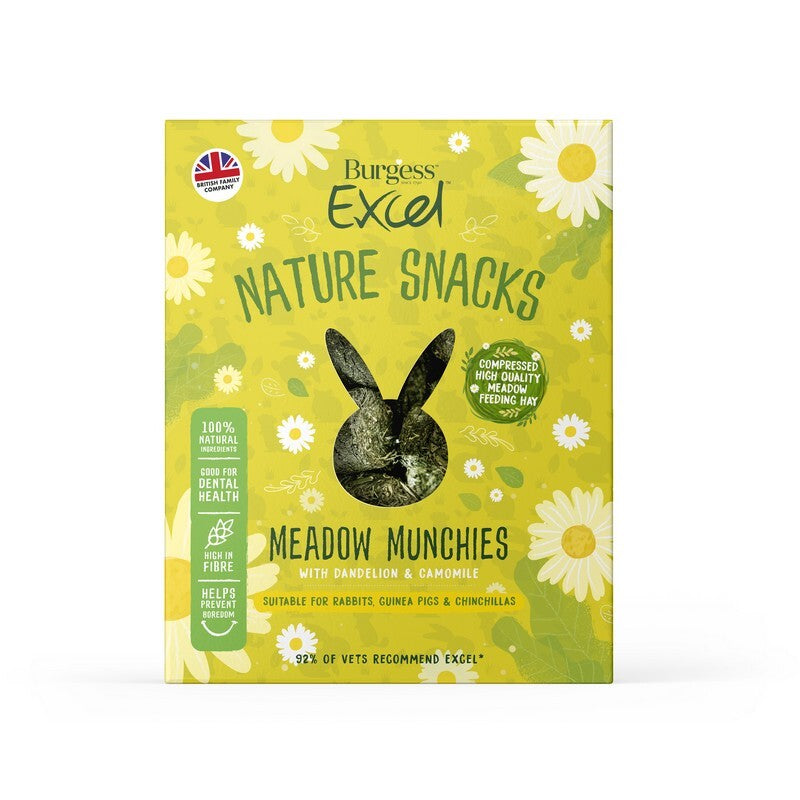 Burgess Excel Nat Snack M Munchies 1kgx4