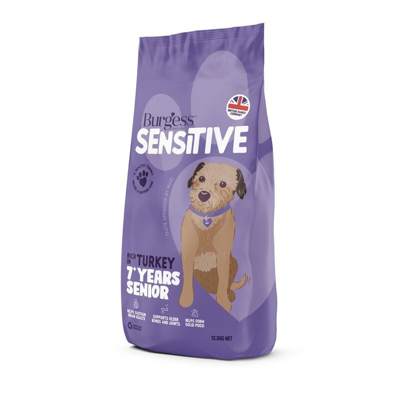 Burgess Sensitive Sen 7+ Dog Turk 12.5kg