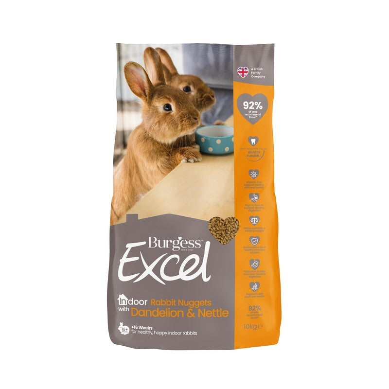 Burgess Excel Indoor Rabbit Nugget 10 kg