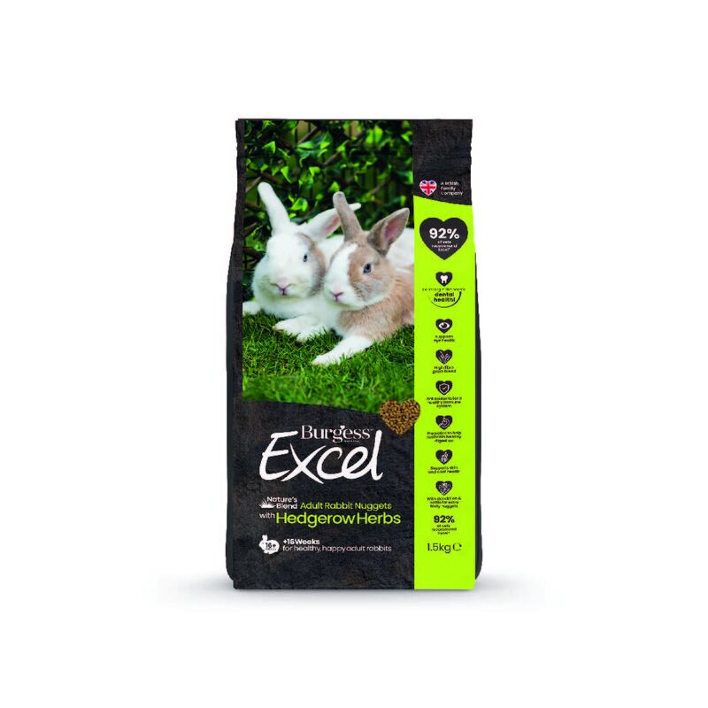 Burgess Excel Rabbit Nature Blend1.5kgx4