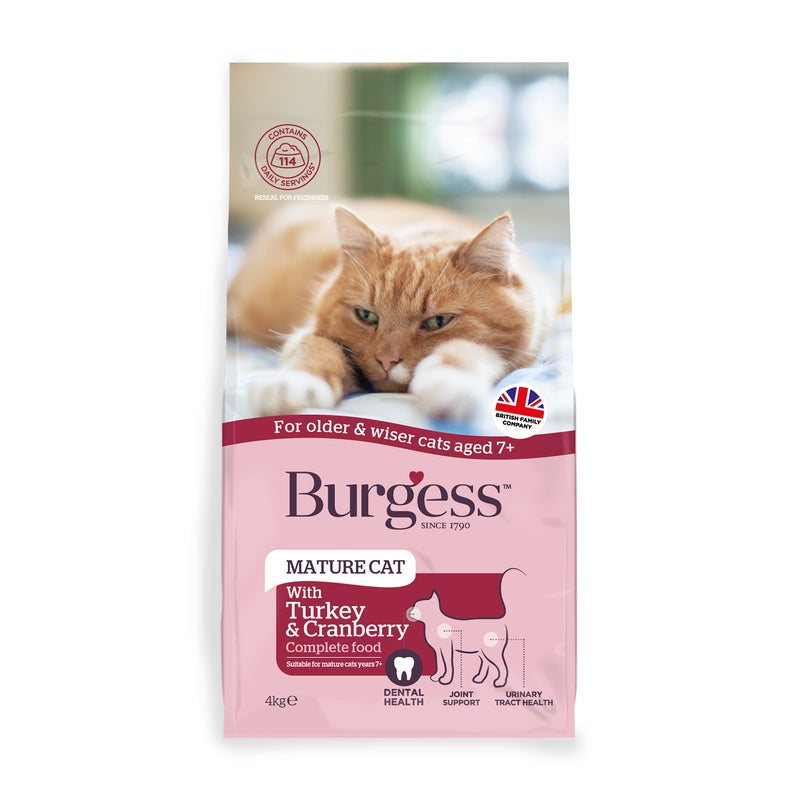 Burgess Mature Cat Turk&Cranberry 4 kg