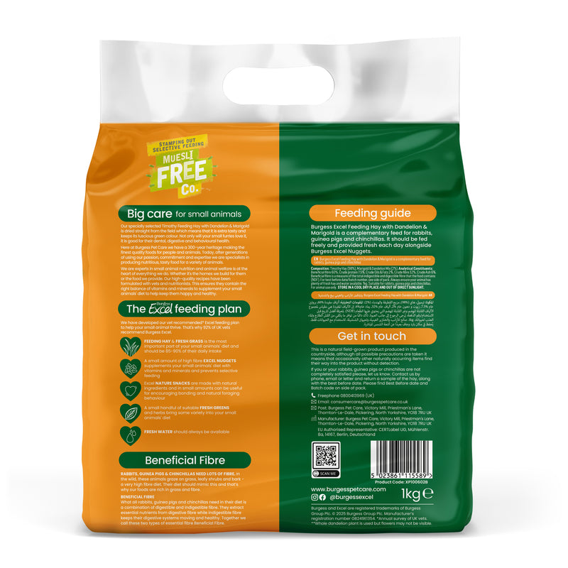 Burgess Excel Feed Hay D/LionM/gold1kgx4